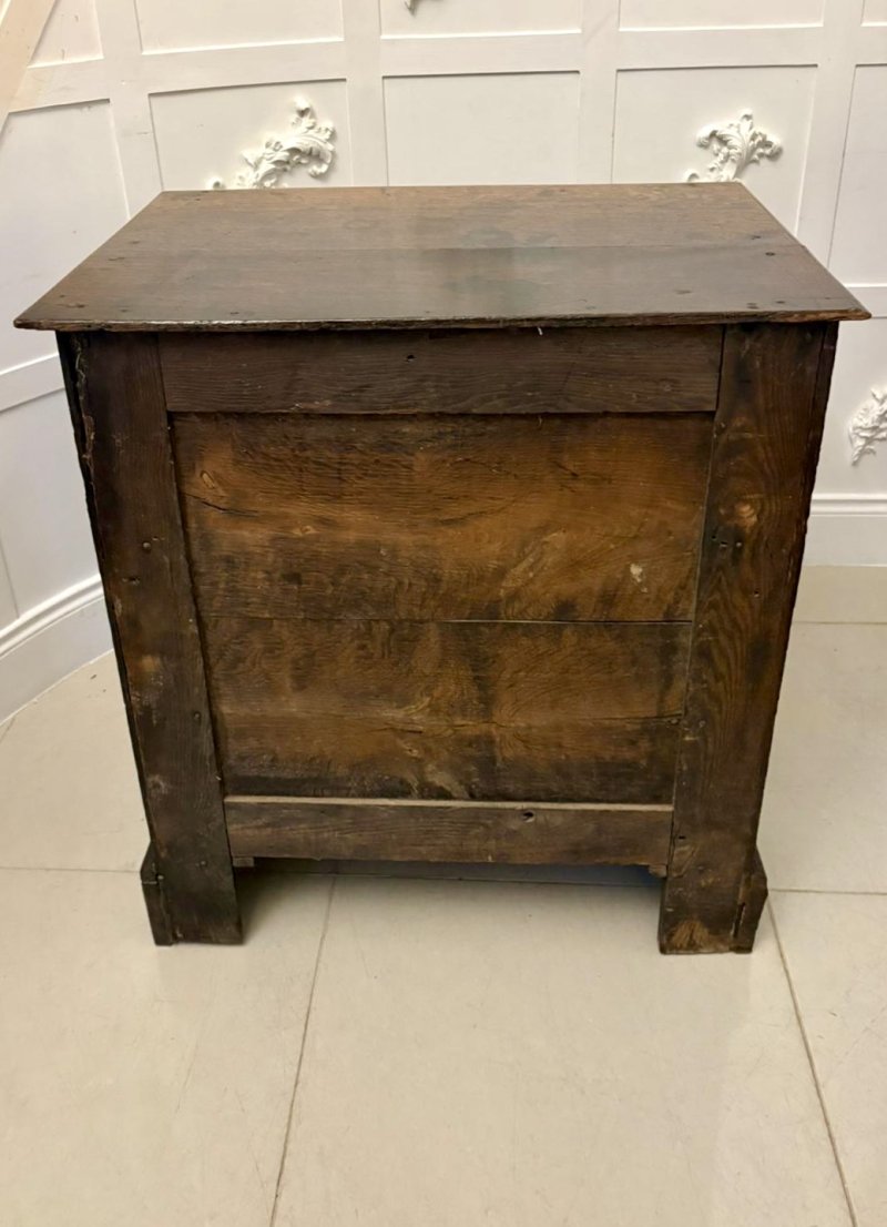 Superb Quality Antique 17th Century Jacobean Oak Geometric Chest of Drawers
